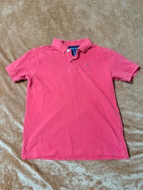 Tommy Hilfiger Boys Berry  Polo Shirt Large 16 18 Boys